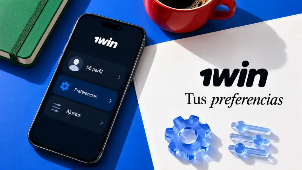 Ilustración de aplicación y acceso móvil de 1win para México
