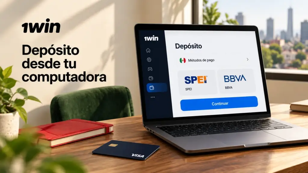 Ilustración de pagos de 1win para México