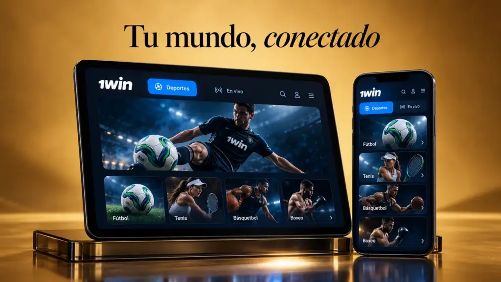 Ilustración de deportes de 1win para México